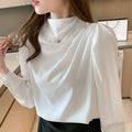 Women's Shirt Puff Sleeve Spring Chiffon Temperament Blouse