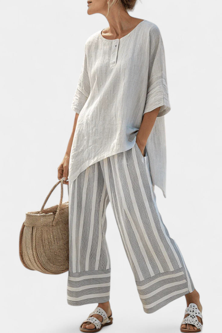 Women's Large Loose Casual Summer Fashion Seaside Blouse