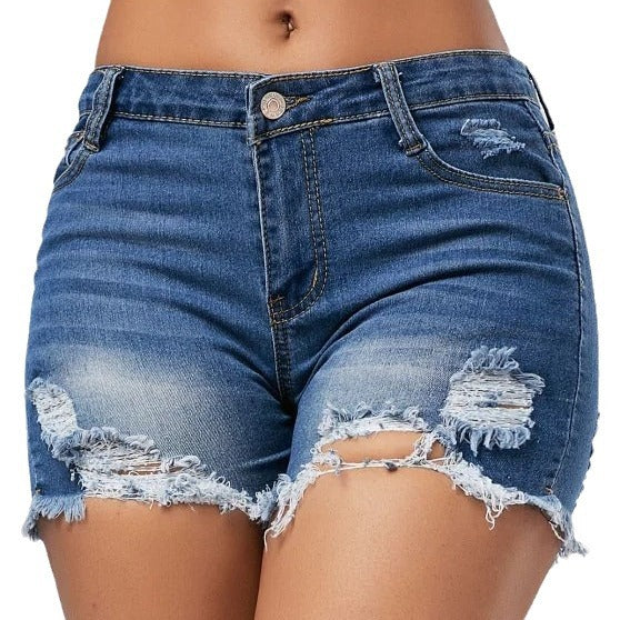 Stylish Pretty Ripped Monkey Tassel Denim Women's Jeans