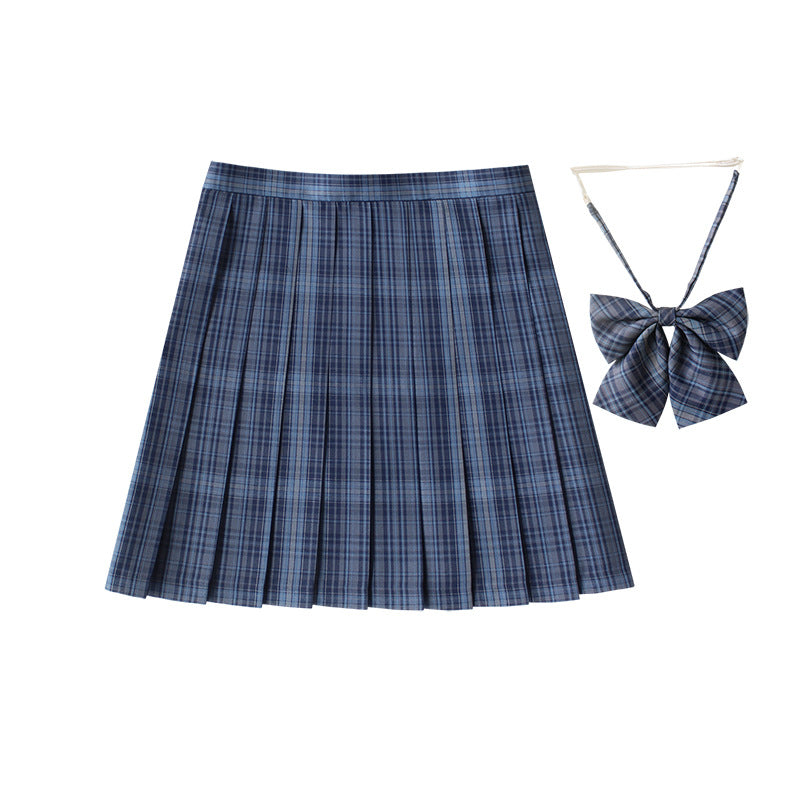Women's Plaid Pleated Half-length High Waist Plus Size