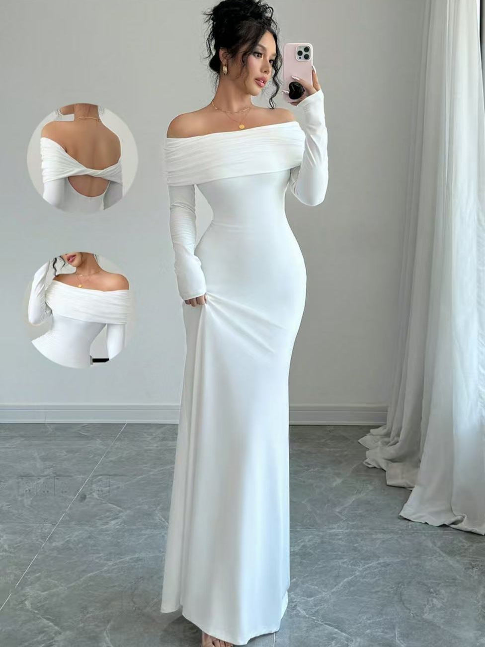 Women's Autumn Fashion Slim Temperament Sexy Sheath Clothing