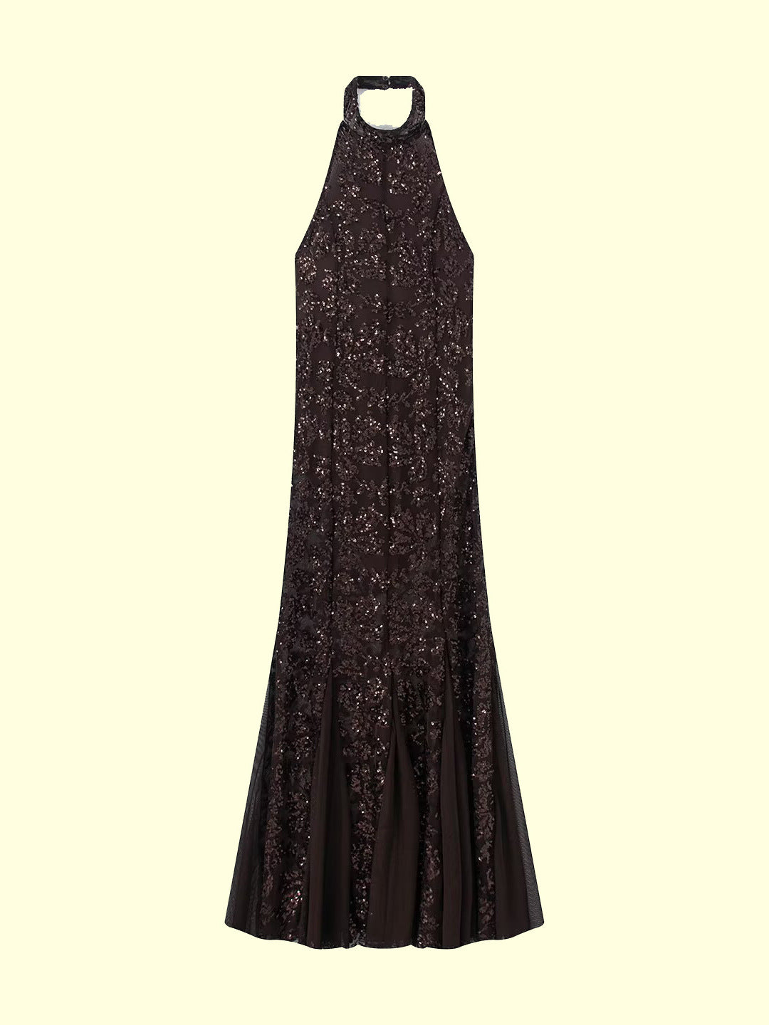 Women's Summer Fashionable Sequins Hanging Collar Small Clothing