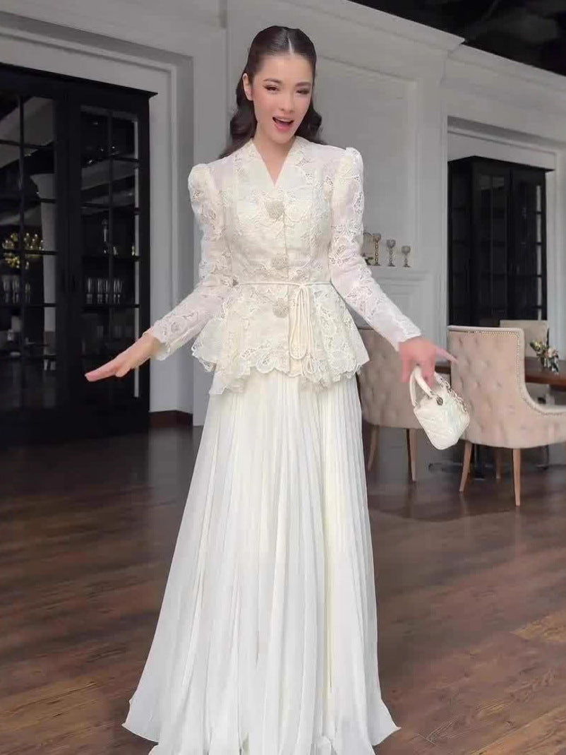 Women's Autumn Noble Elegant Temperament Long Sleeve Dress