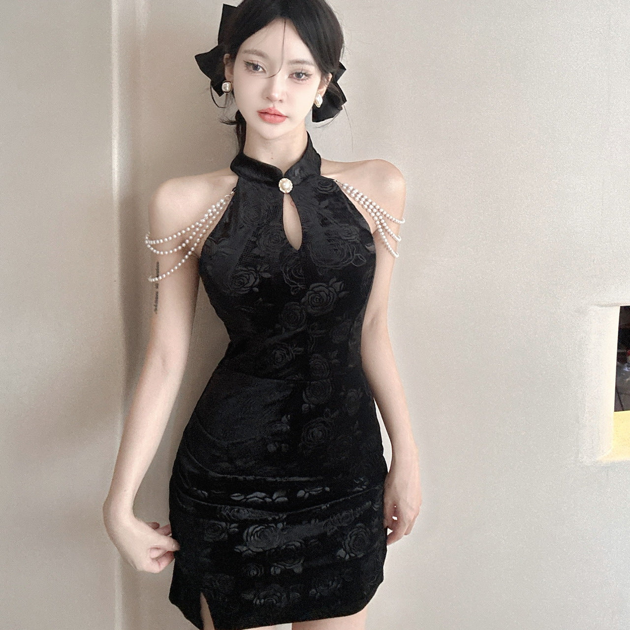 Women's Sexy Hot Sheath Cheongsam Tight Bottoming Dress