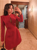 Women's Sexy A- Line With Chest Cinched Dress