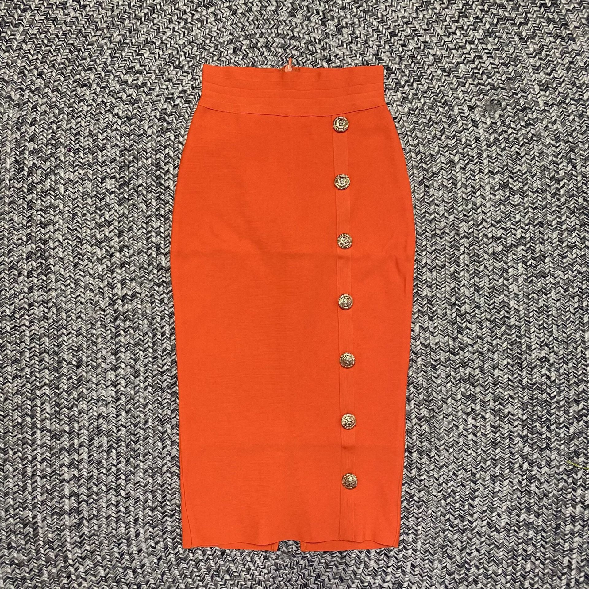 Women's Colors Bandage Sexy Tight Metal Buckle Skirts