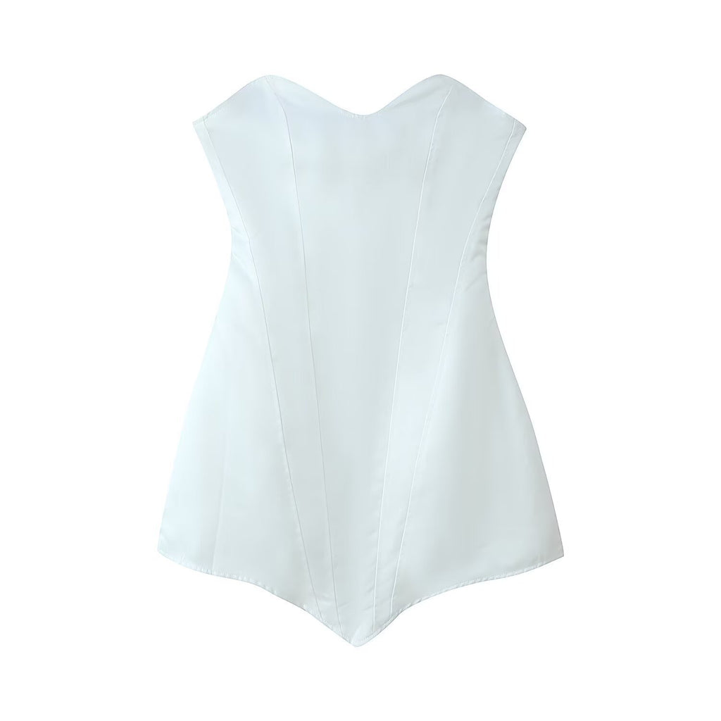 Women's Fashion Elegant Tube Corset Back Dress