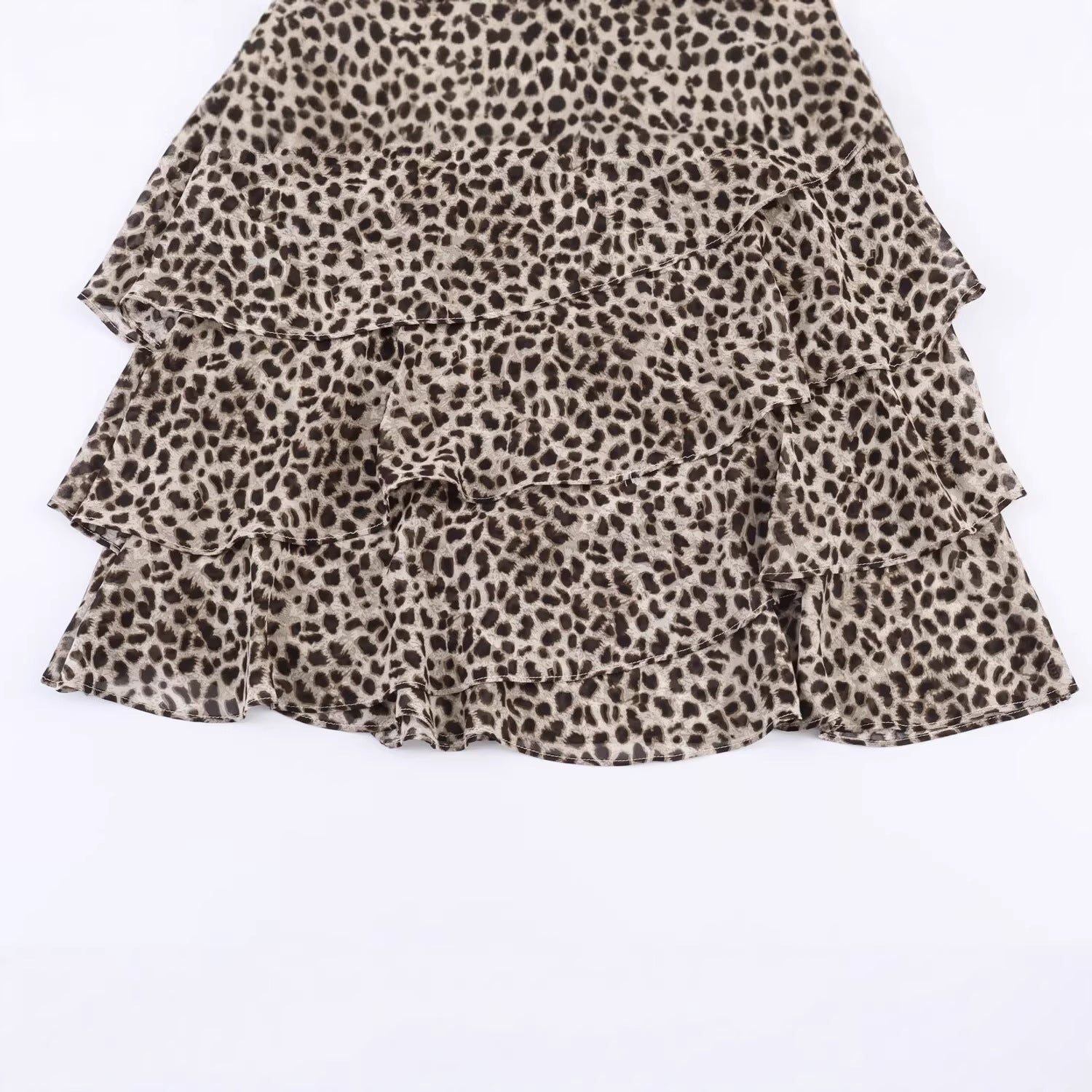 Spring Fashion Draping Irregular Cake Dress A- Skirt