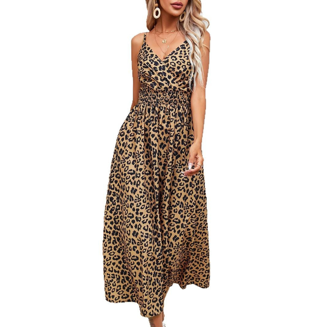 Women's Summer Leopard Print Sling Group Clothing