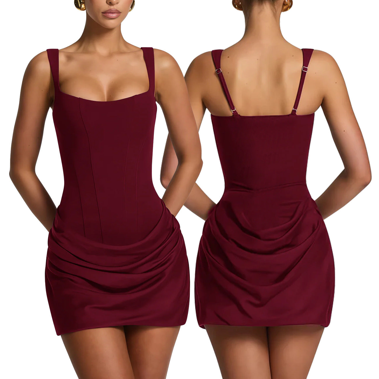 Classic Fashion Tube Shoulder Strap Hot Dress