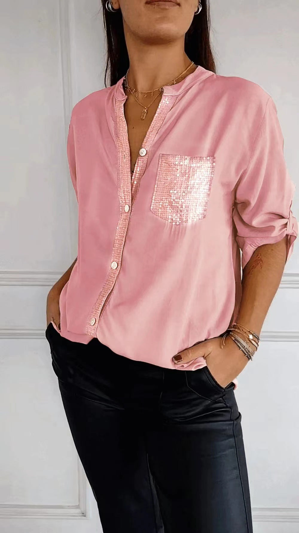 Pretty Classic Trendy Commute Style Shirt Blouse