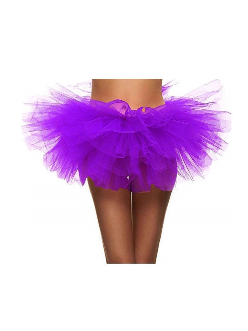 Tulle Pettiskirt Half-length Large Rainbow Color Shorts