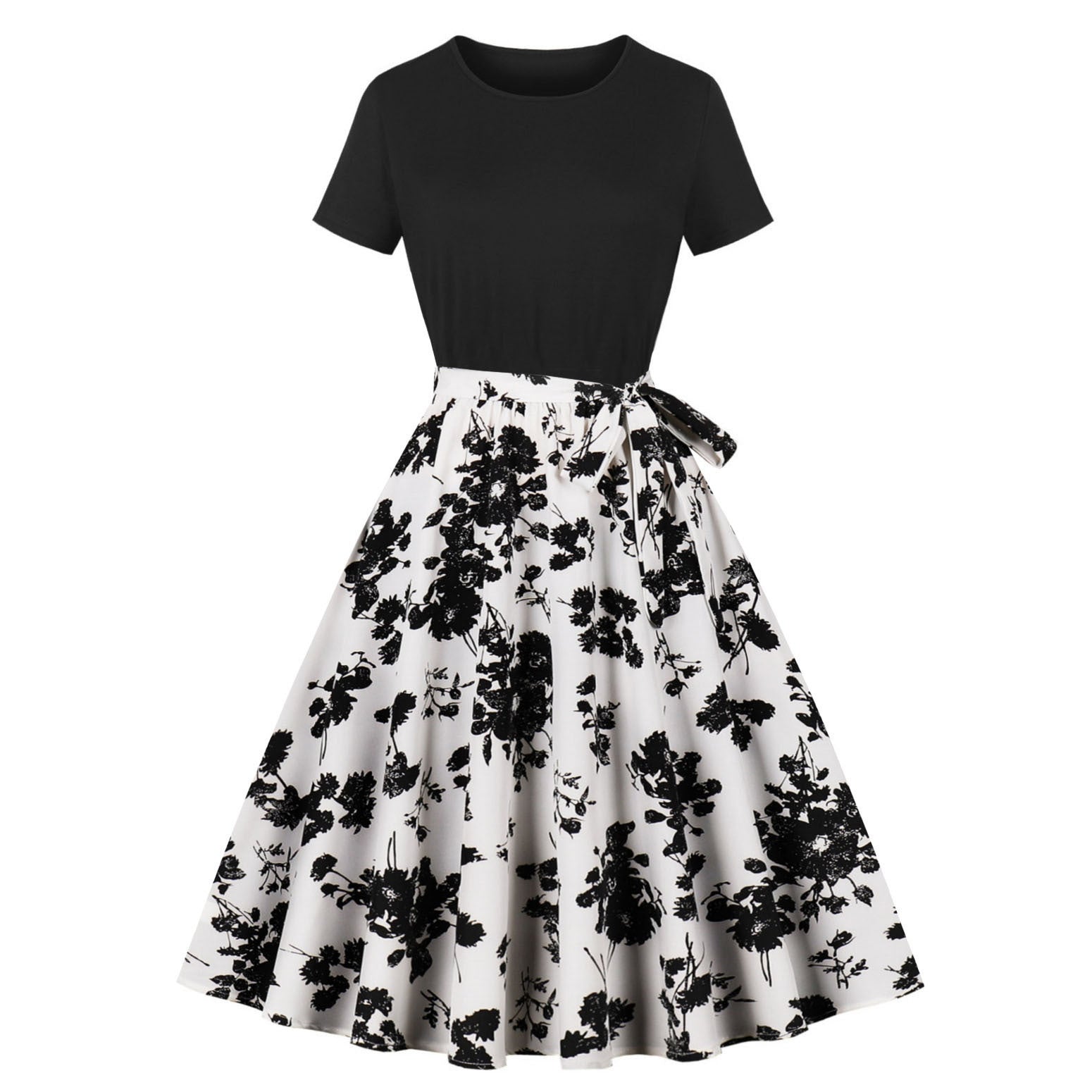 Women's Chinese Style Retro Stitching Elegant Dress