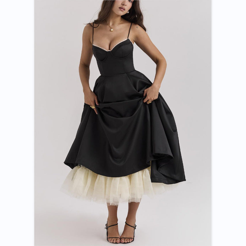 Women's Sexy Brace Sleeveless Pettiskirt Maxi Clothing