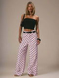 Women's Polka-dot Loose-fitting Casual Denim Trousers Polka Women's Jeans
