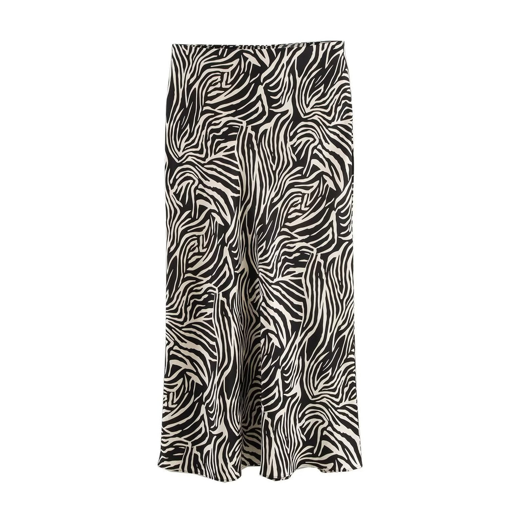 Durable Women's Fashion Simple Multicolor Satin Skirts