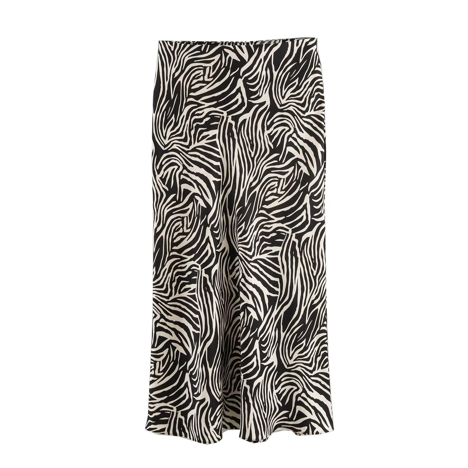 Durable Women's Fashion Simple Multicolor Satin Skirts
