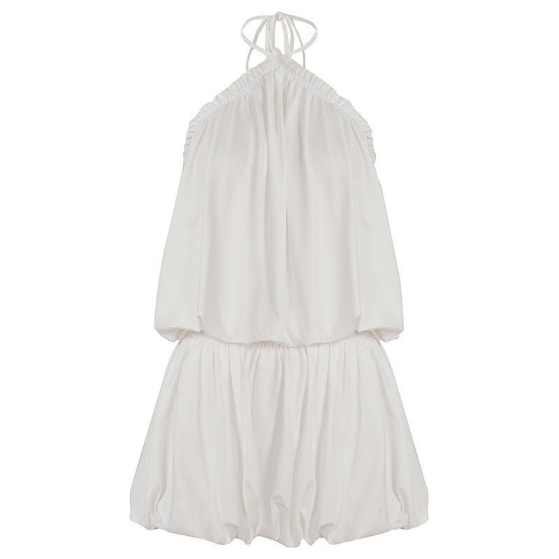 Women's Beautiful Back Halter Sexy Slimming Summer Dress