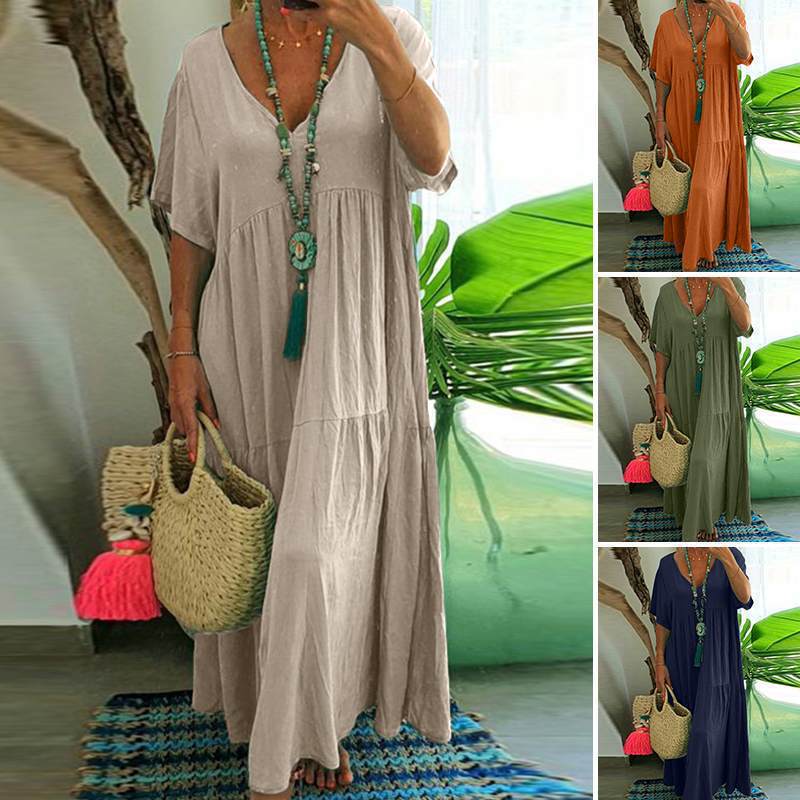 Elegant Classic Irregular Long Large Hem Dress