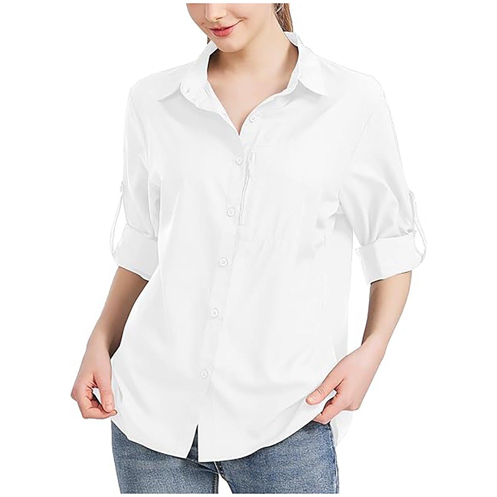 Comfortable Versatile Women's Zipper Pocket Autumn Blouse