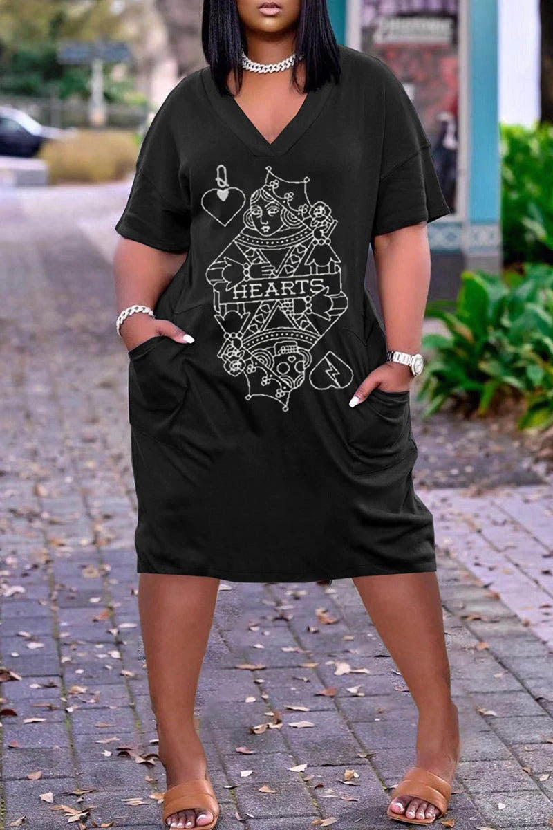 Women's Printed Outdoor Fashion Casual Loose Half Clothing