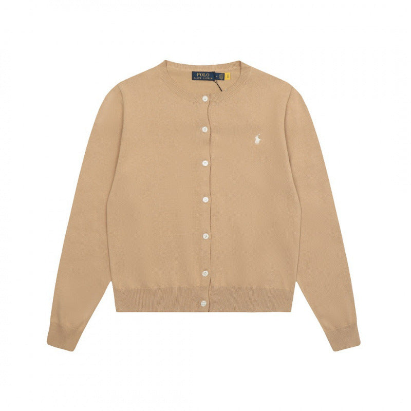 Women's Level Ralph Horse Logo Knitted Shirt Pure Women's Sweater