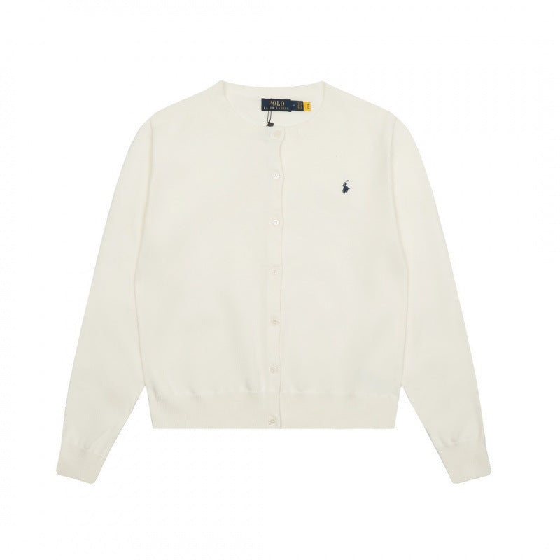 Women's Level Ralph Horse Logo Knitted Shirt Pure Women's Sweater