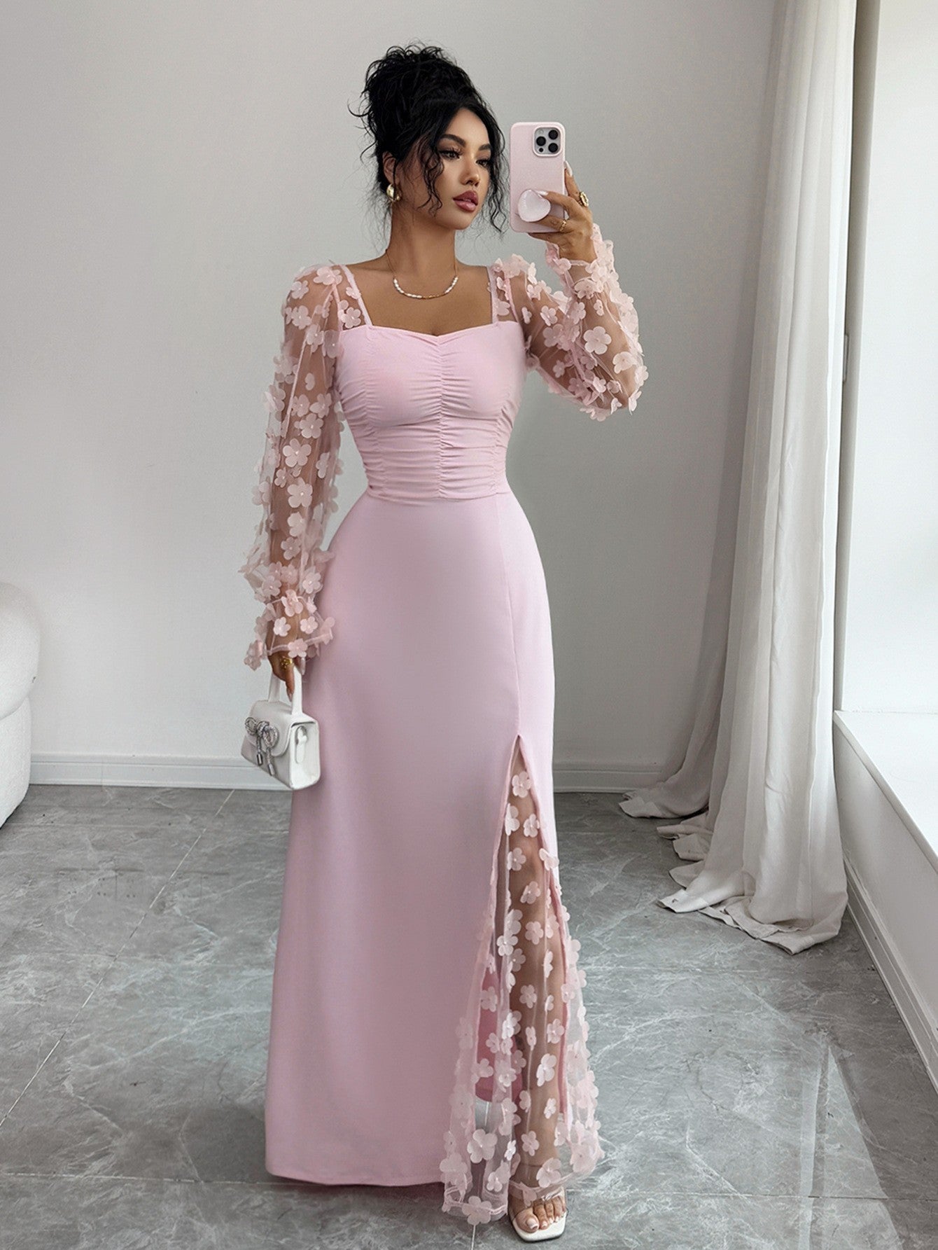 Women's Elegant Graceful High Sense Long Sleeve Dress