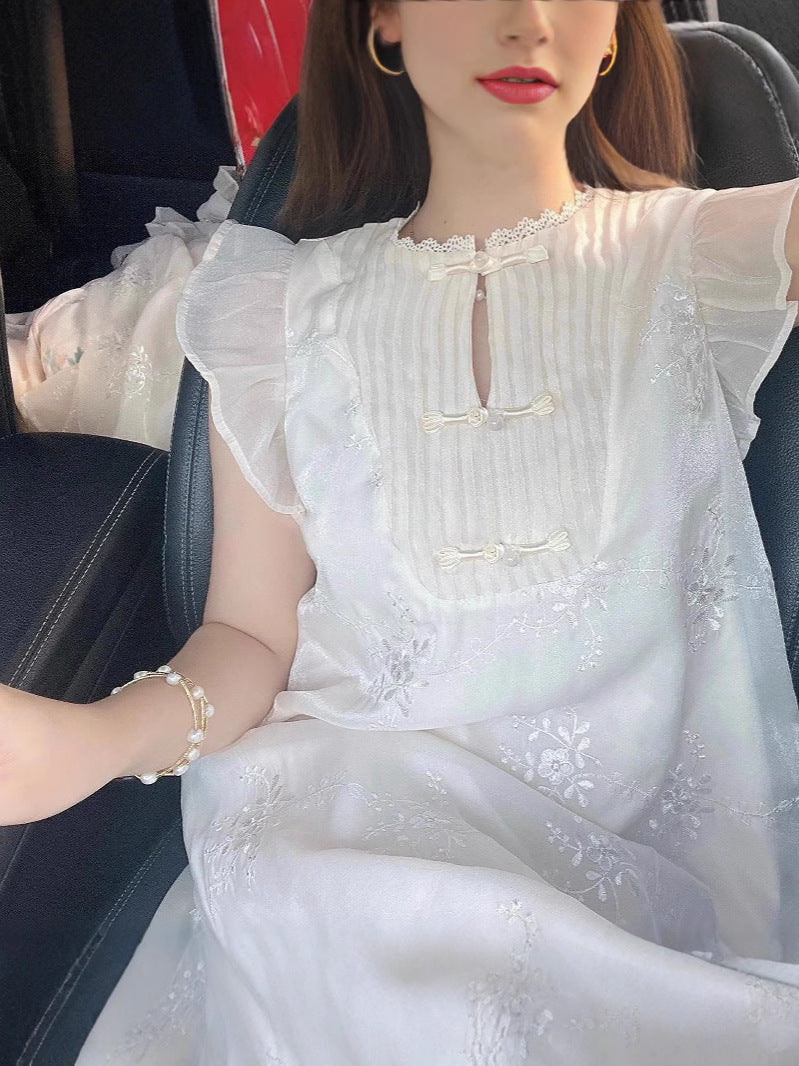 Women's Summer Design Warm Soft Temperament Flying Dress