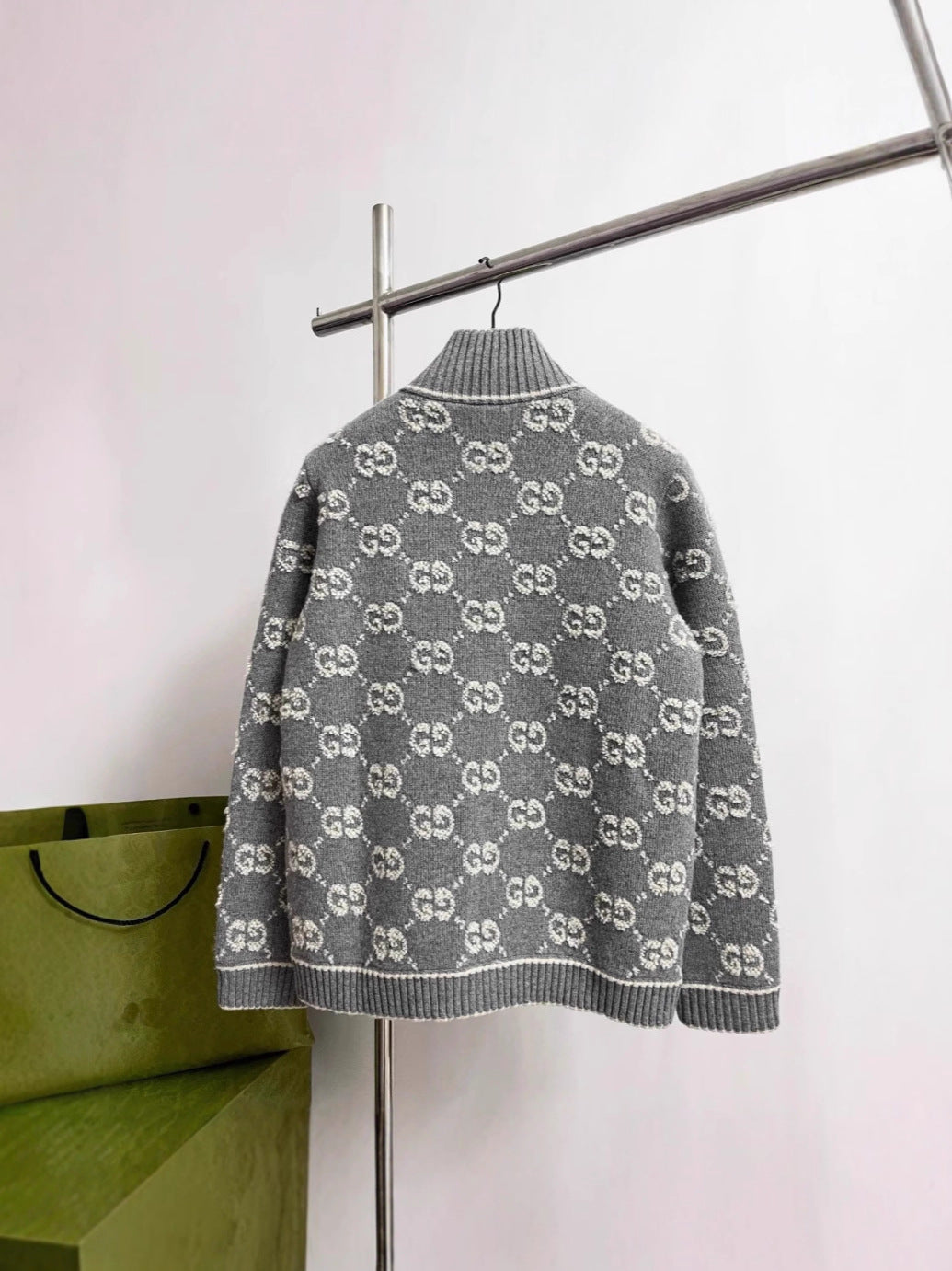 Version Knitted Long Sleeve Full Printed Three-dimensional Women's Sweater