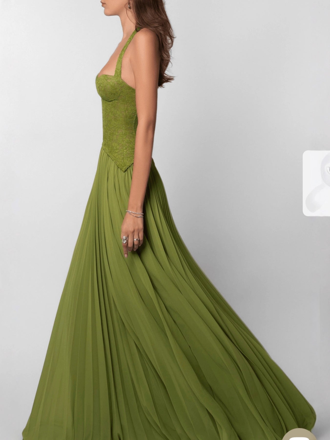 Women's Fashionable Sexy Backless Halter Low Collar Dress