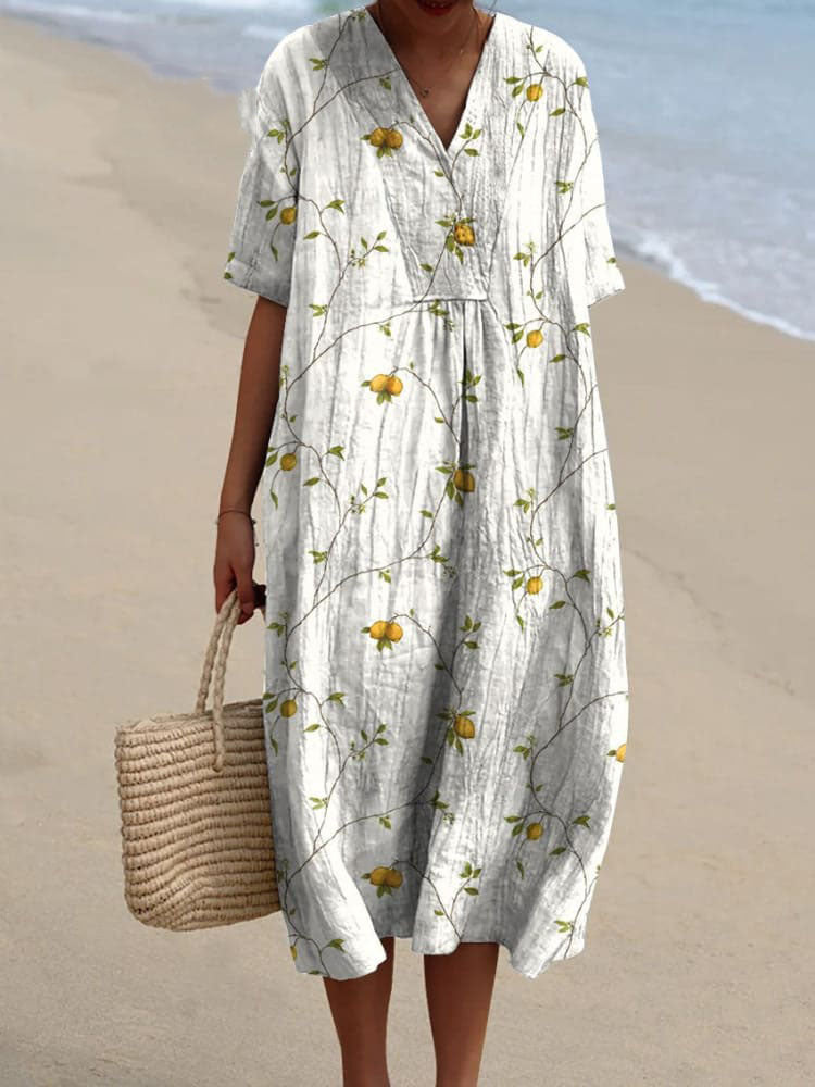 Innovative Women's Casual Floral Print Sleeve Dress
