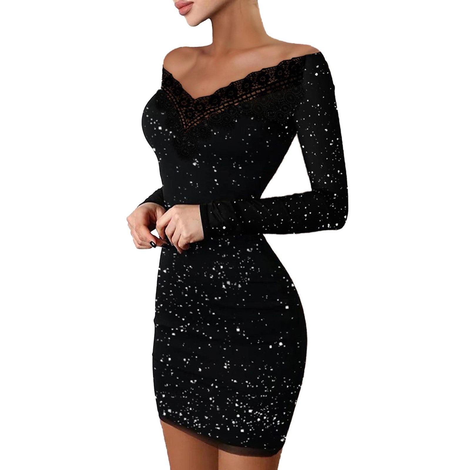 Cool Classic Women's Hot Sier Black Dress