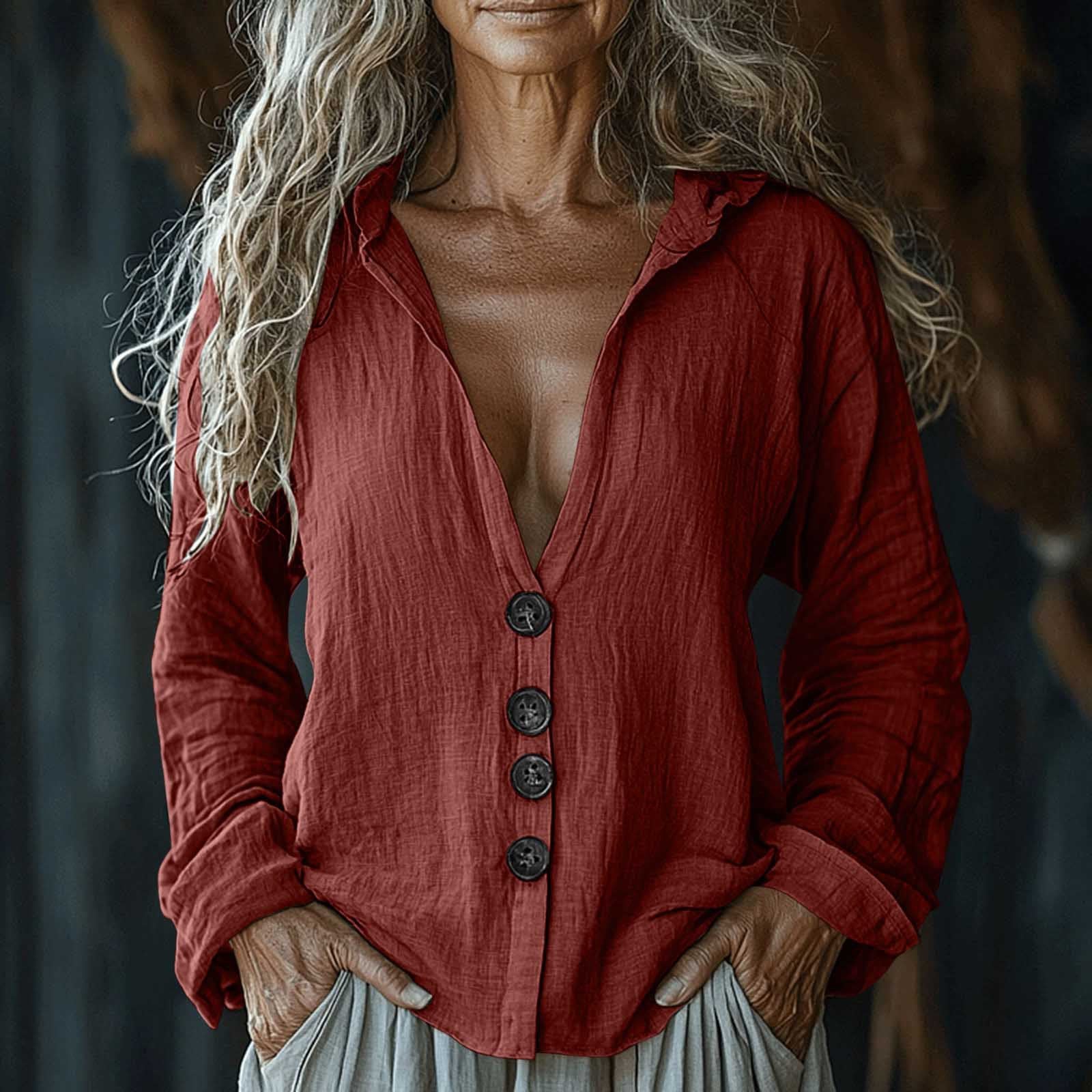 Women's Summer Loose Hooded Cotton Linen Button Cardigans