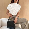 Women's Round Neck Draping Summer Simple Sleeve Women's T-shirt