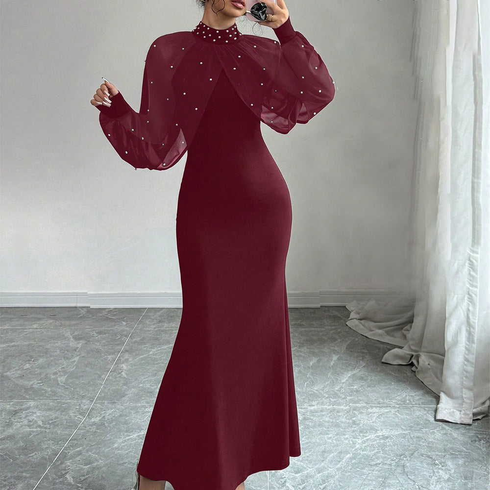 Durable Women's Spring Lace Stitching Hip Dress