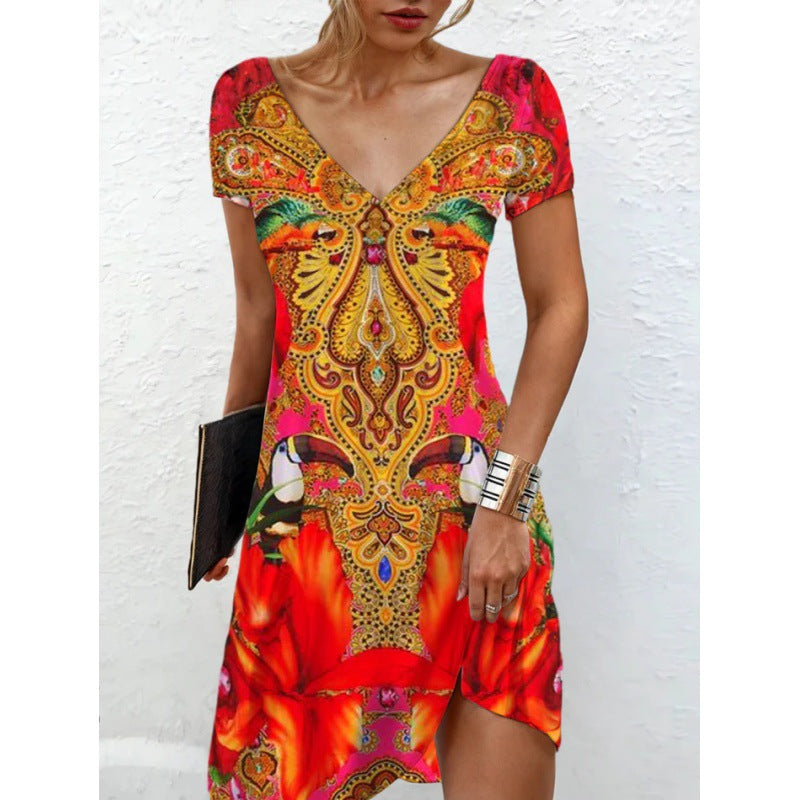 Innovative Women's Summer Casual Printed Sleeves Shorts