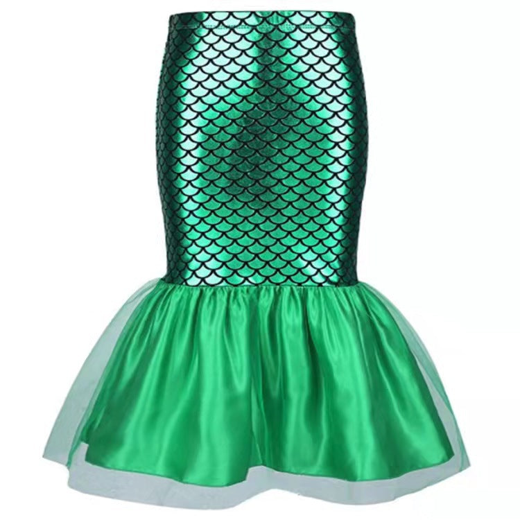Slouchy Halloween Sexy Mermaid Princess Fishtail Dress