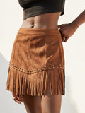 Pretty Cool Popular Women's Tassel Rivet Skirt