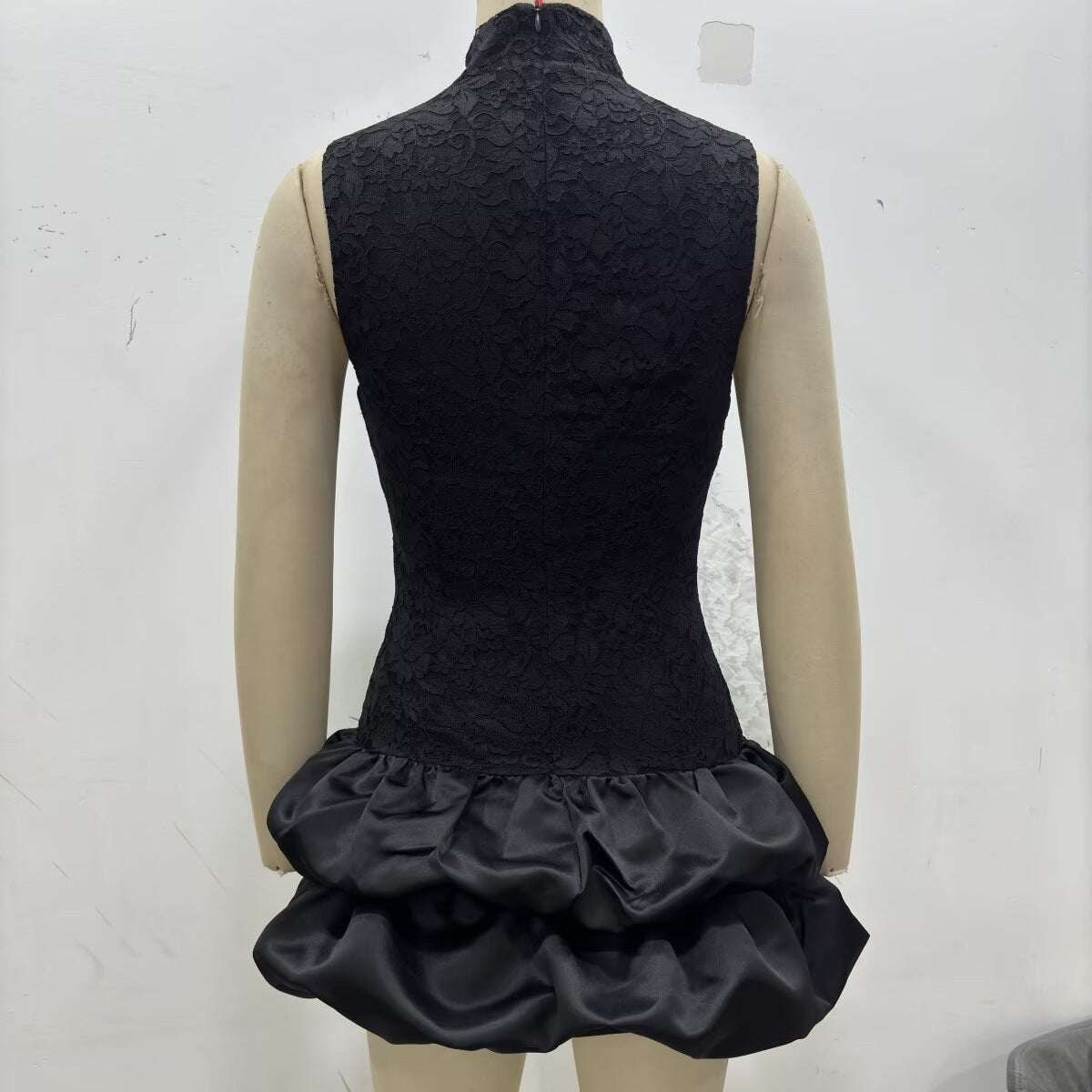 Glamorous Women's Fashion Stitching Lace Puff Skirts