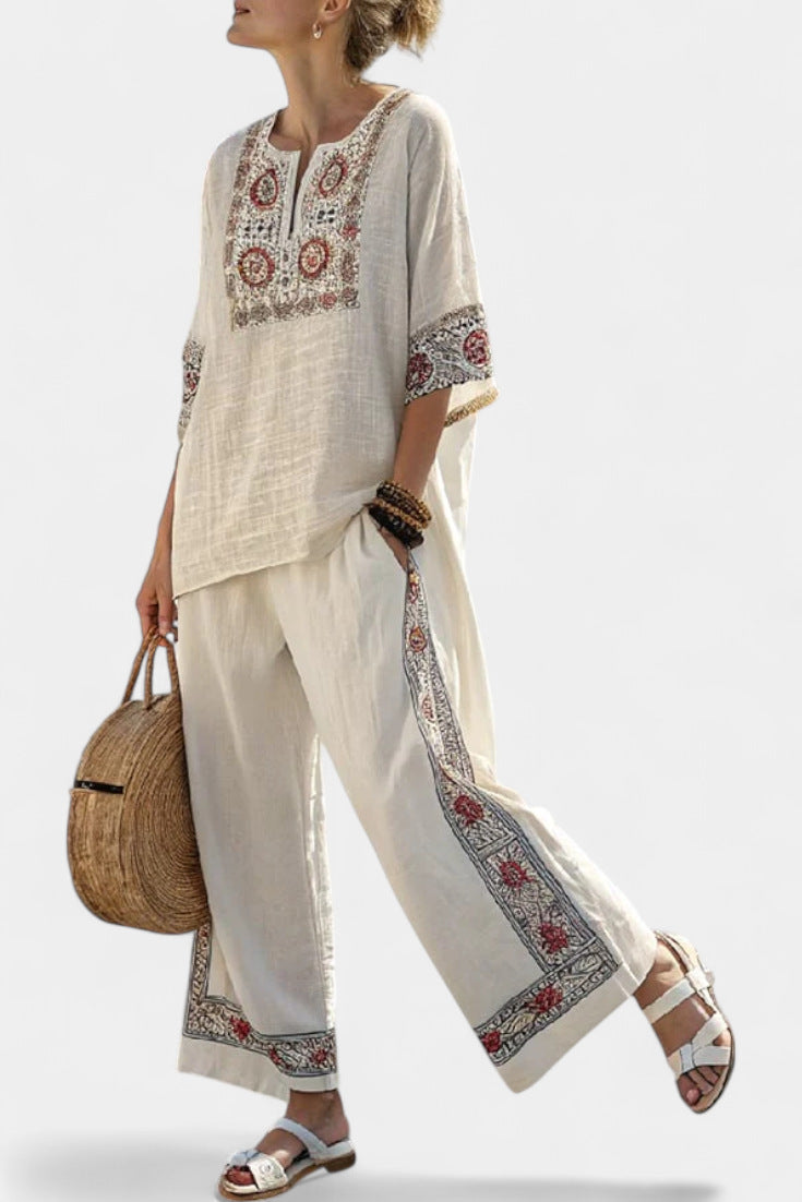 Women's Large Loose Casual Summer Fashion Seaside Blouse