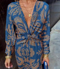 Innovative Charming Women's Autumn Print Mid-length Dress