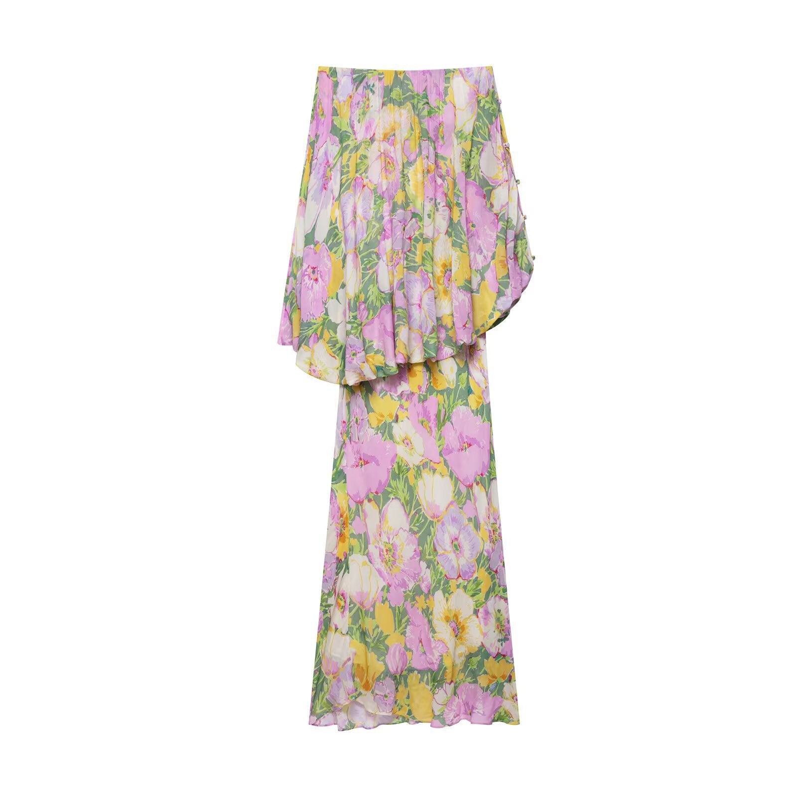 Z Summer Fashion Temperament Irregular Flower Dress