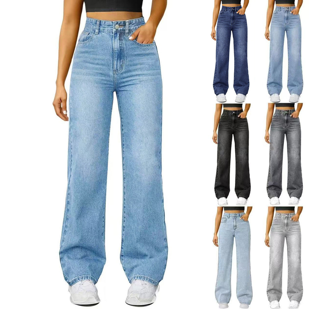 Glamorous Graceful New Women's Loose Straight Jeans