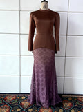 Attractive Autumn Fashion Temperament Printing Maxi Dress