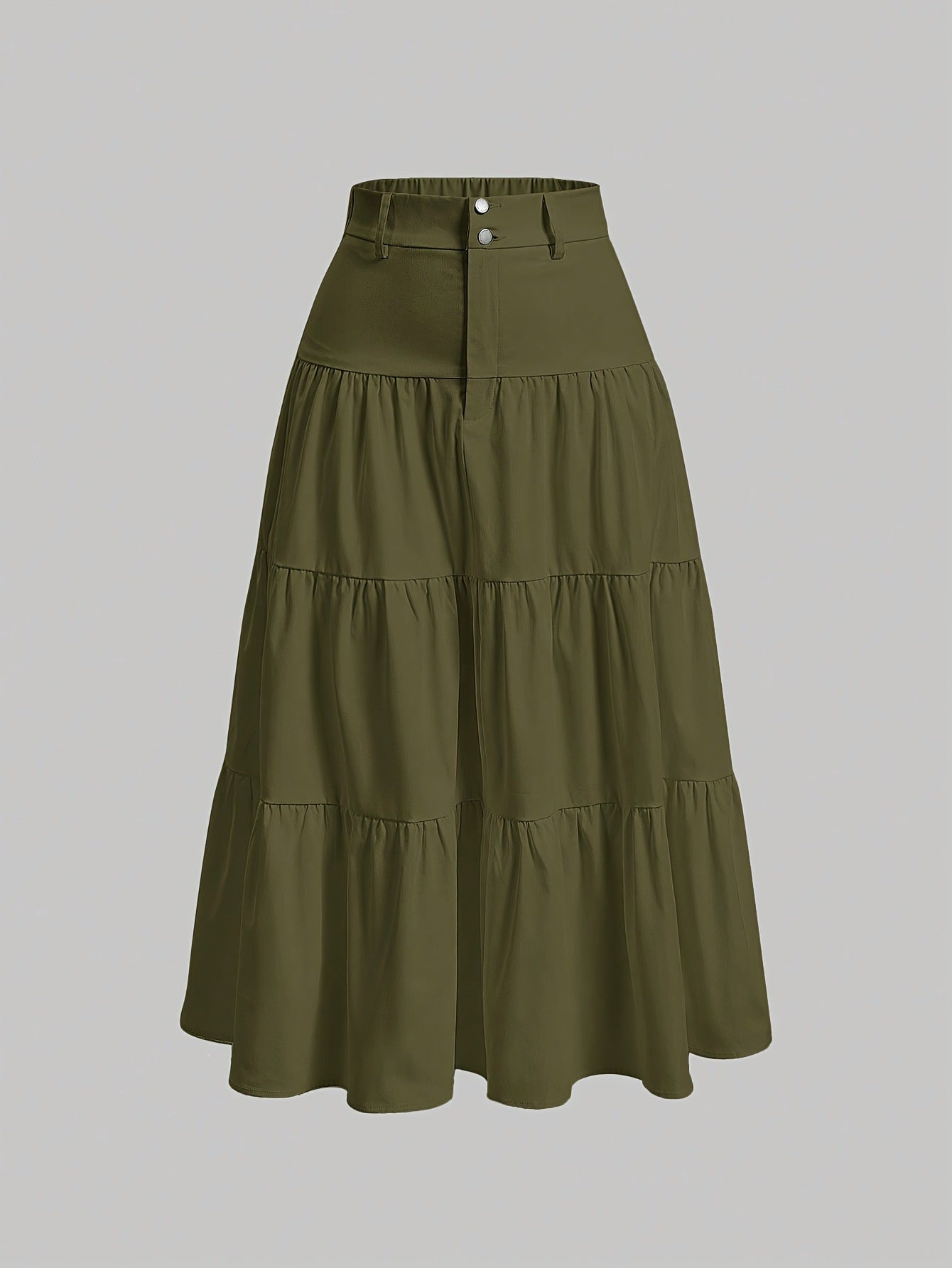 Comfortable Women's Solid Color High Waist Skirts