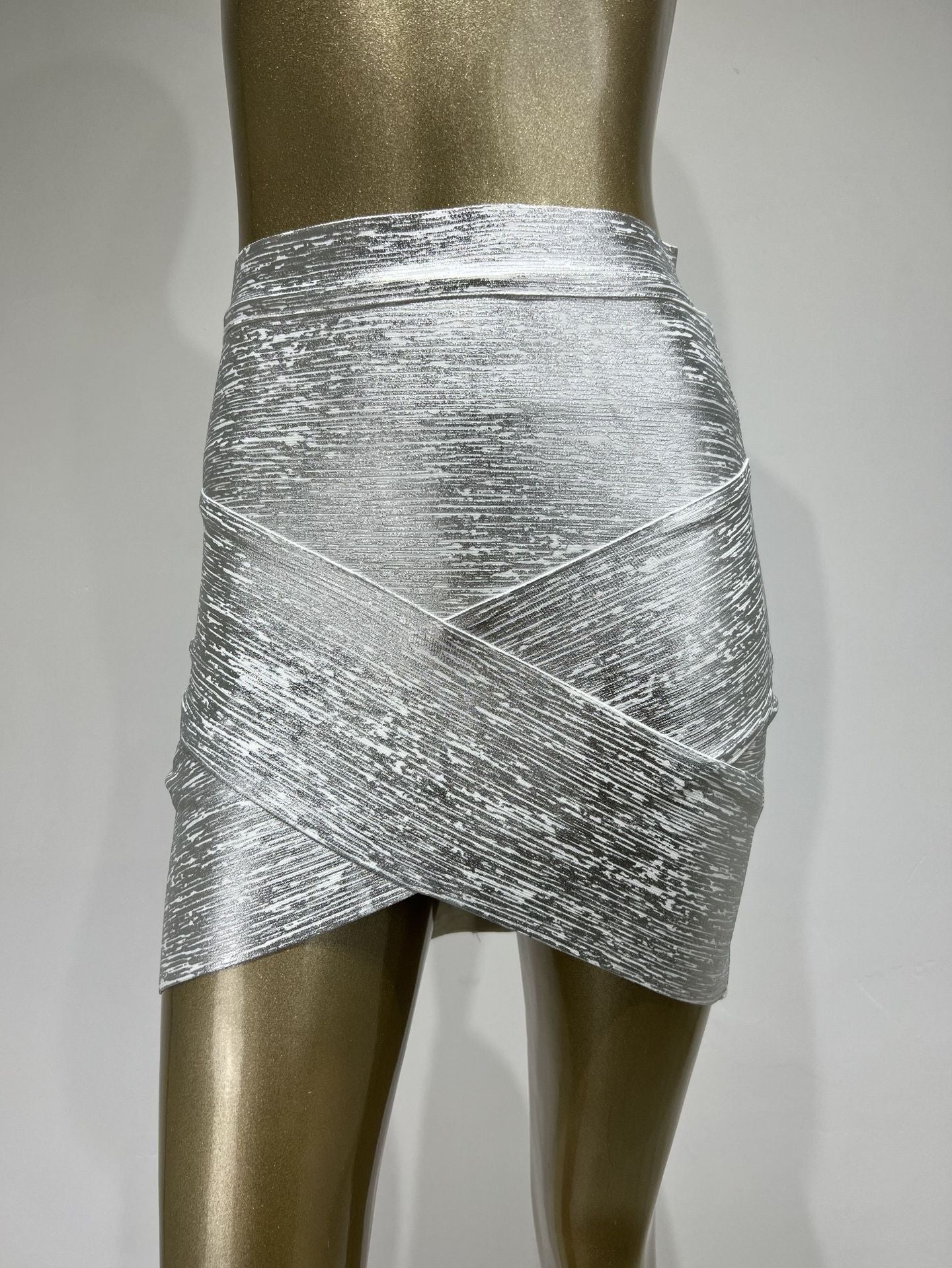 Women's Bronzing Bandage Fashionable Elegant Sheath Skirts