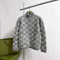 Version Knitted Long Sleeve Full Printed Three-dimensional Women's Sweater