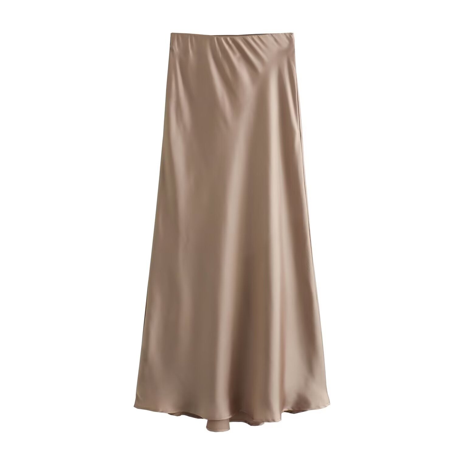 Durable Women's Fashion Simple Multicolor Satin Skirts