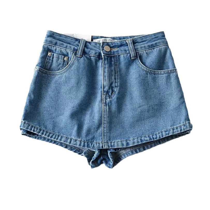 Summer Fashion Hot Sexy Washed Denim Half Body Miniskirt Skirt